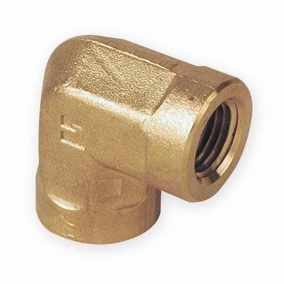 90 Degrees Elbow Brass Pipe Fitting, 1/2 in Female NPT X 1/2 in Female NPT