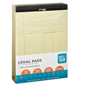 Pen + Gear Wide Ruled Legal Pads, 8.5"x11", Canary, 50 Sheets, 12 Pack