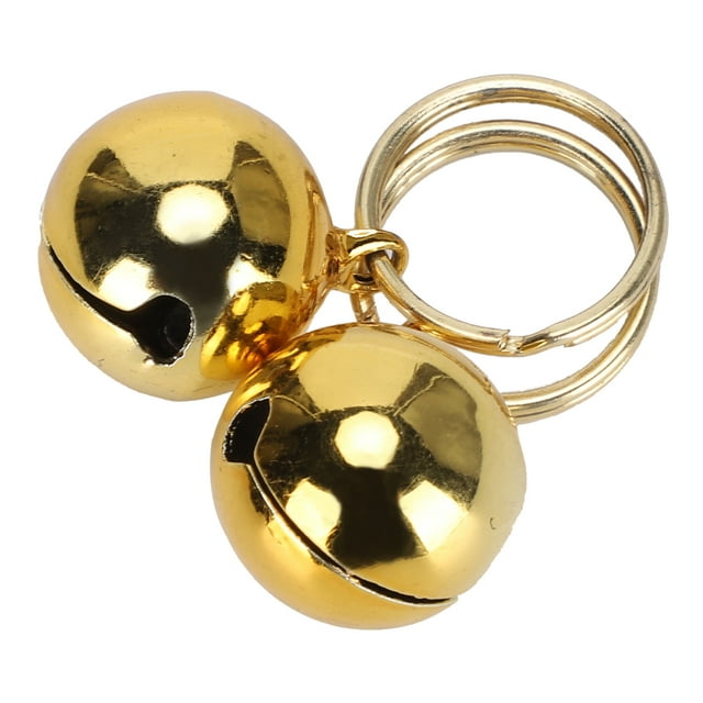Ccdes Pet Bells, Pets Copper Bells ‑plated With Key Ring For Outdoor For Dog