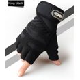 thumbnail image 1 of Women Men Cycling Gloves Wristband Fitness Sport Anti-Slip Shockproof King black L, 1 of 5