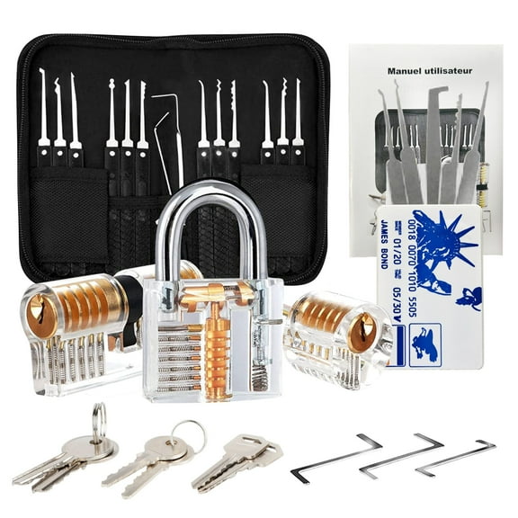 Heavy Duty Outdoor Padlock with Key Transparent