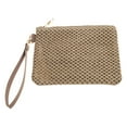 thumbnail image 5 of Elegant Beach Vacation Wristlet Handbag for Women Bohemian Woven Straw Small Envelope Bag Versatiles Zippered Purse, 5 of 9