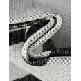 thumbnail image 3 of Unique Loom Outdoor Modern Collection Area Rug - Mikado (7' 10" Round Black and White), 3 of 6