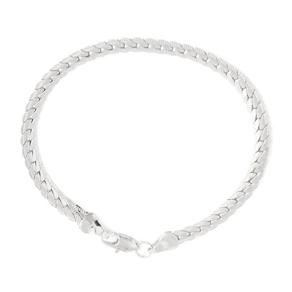 thinsony Gloden Silver Hip-hop Wheat Bracelet Round Chain Twist Wristband Copper Band Men Hand Jewelry