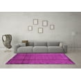 thumbnail image 3 of Ahgly Company Indoor Round Abstract Pink Modern Area Rugs, 6' Round, 3 of 4