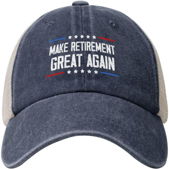 Make Retirement Great Again hat Dad Grandpa Denim Hat mesh Baseball Cap