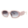 thumbnail image 2 of Minimal Mod Clout Trendy Plastic Fashion Sunglasses Pink Smoke, 2 of 4