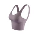 thumbnail image 1 of KAIYANG (Talla: S) Sujetadores deportivos para mujer, sujetador deportivo push up, chaleco deportivo M, morado oscuro, 1 of 5