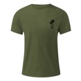 thumbnail image 3 of Playeras De Compresión De Verano Para Hombre, Camiseta De Manga Corta Con Cuello Redondo Y Estampado Parcial, Camiseta De Tendencia Con Estampado De Plumas, 3 of 4