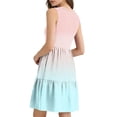 thumbnail image 6 of Lovzfmll Women's Sundress, V-Neck Sleeveless with Button, Casual Vacation Mid-Length Dress Multicolor, L, 6 of 7