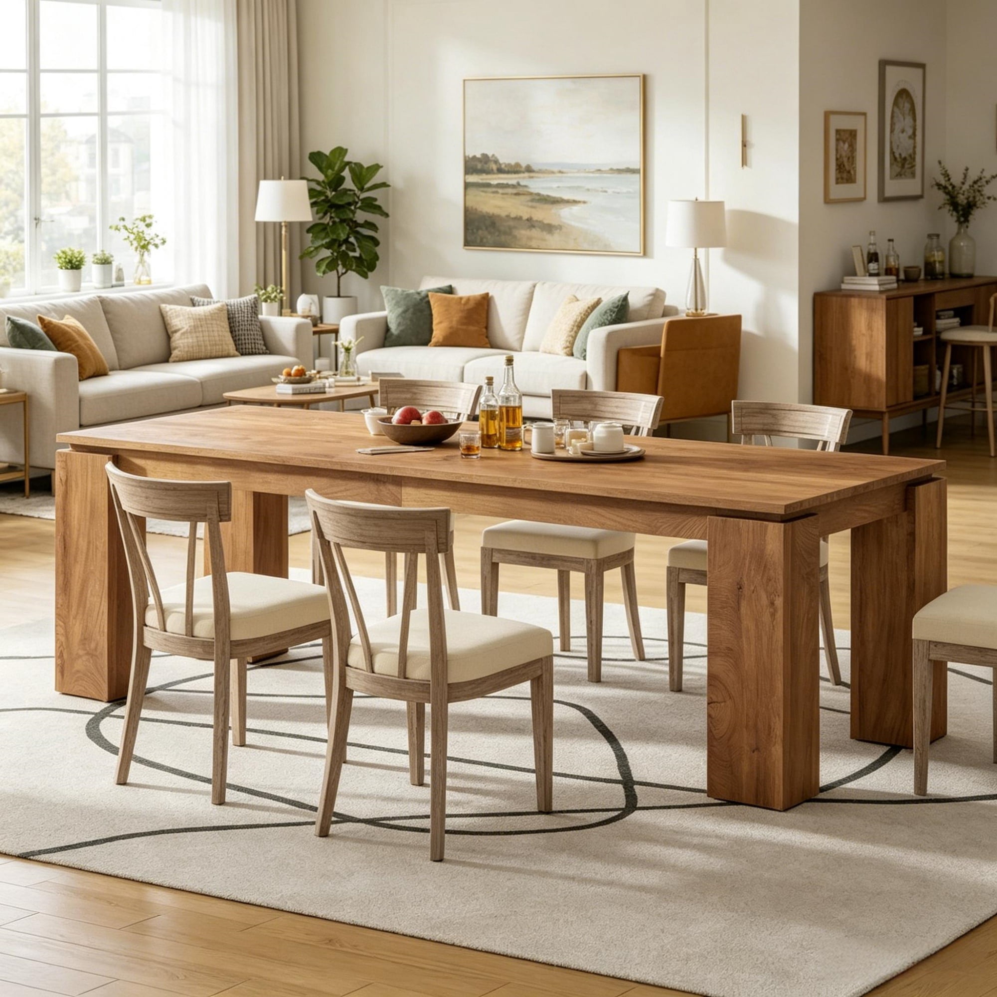 Astoutdoor Dining Table, Seats 6-8