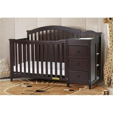 4568E-016E Kali II 4-in-1 Convertible Crib with Toddler Guardrail, Espresso