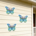 thumbnail image 6 of Beautynvta Colorful Metal Butterfly Wall Decor, Iron Butterfly Outdoor Fence Wall Art Decor, Hanging Decor for Garden Yard Living Room Patio Balcony, 6 of 6