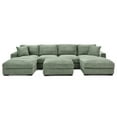 thumbnail image 2 of Scarlet Velvet Corduroy Sofa in Green, 2 of 2