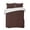 Brown, variant on Quilts Queen Size Bedding Set, Solid Black Lightweight Quilted Comforter, Retro Minimalism Abstract Denim Texture Soft Reversible Bedspread Coverlet with Pillow Covers for All Season, 90" x 96"