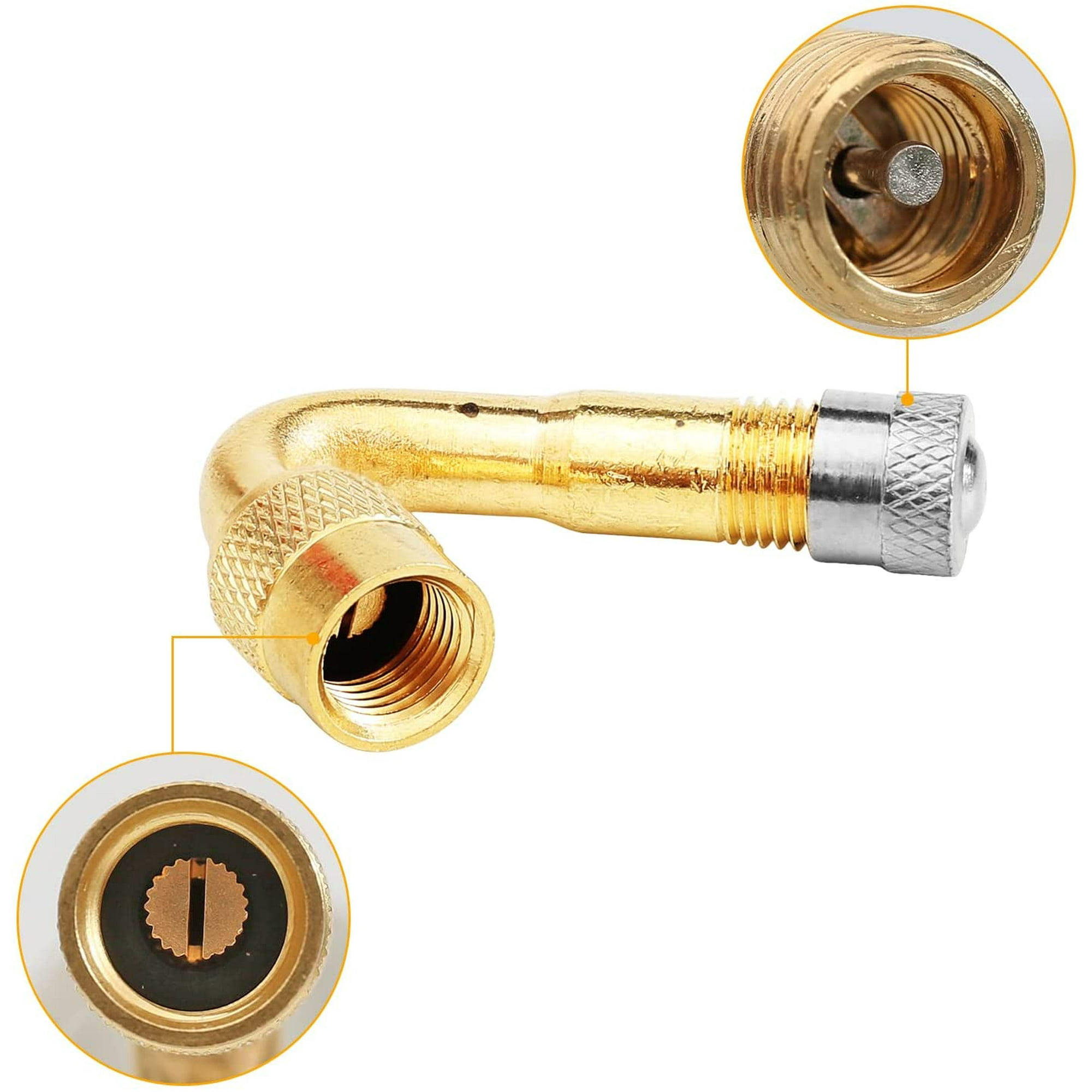 Pack Of 2 90° Valve Extension, Copper Valve Adapter, Angle Valve