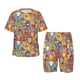 thumbnail image 1 of Balery Boho Cute Owls Conjunto de Pijama Infantil de Manga Corta con Estampado – Ropa de Dormir de Algodón Suave-XX-Large, 1 of 6