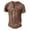 #Coffee, variant on DPTALR Men's Casual Solid Color Fashion Round Neck Short Sleeve Pullover T-Shirt,Dark Gray, XXL