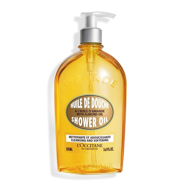 L'Occitane Cleansing And Softening Refillable Shower Oil With Almond Oil 16.9 oz / 500 mL