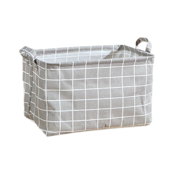 Fareti Square Storage Baskets Waterproof Linen Laundry Hamper for Shelves Gift Baskets Toy Organizer Room Decor