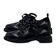 thumbnail image 1 of Zapatos de vestir para niña, estilo británico negro, suela gruesa, cabeza redonda, tacón estable, zapatos de uniforme para niñas para la escuela, oficina, fiesta, negro, 36, talla EU, 1 of 12