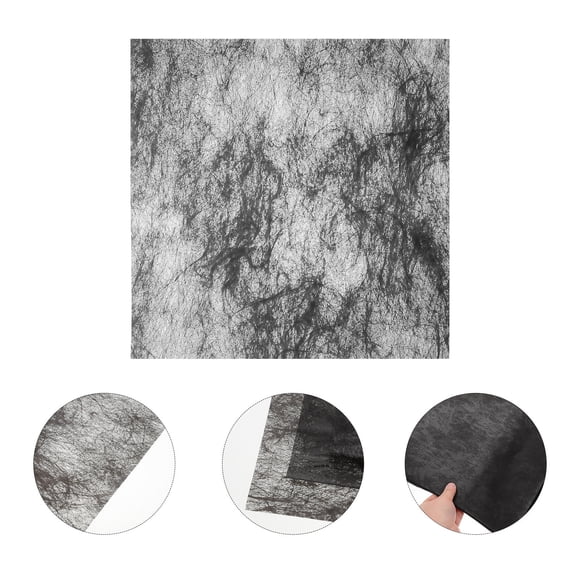 WEUVEB Papel Decorativo Negro Para Embalaje De Ramos Y Manualidades Con Acabado Duradero
