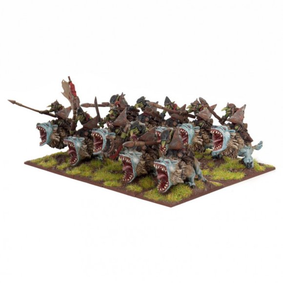 Mantic Games - Kings Of War Goblin Pucebag Riders Regiment (10)