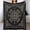 Black, variant on Bandana Throw Blanket Paisley Bandana Navy Blue Boho Mandala Bohemia Floral Southwestern Blankets for Sofa Bed Couch Chair Or Dorm 30"x40"