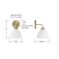 thumbnail image 2 of Capital Lighting 652011 Ross 11" Tall Bathroom Sconce - Black, 2 of 7