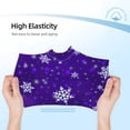 thumbnail image 3 of Pofeuu Dark Purple Snowflakes Print Soft Cotton Girls Boyshort panties Toddler Underwear-X-Small, 3 of 5