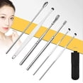 thumbnail image 2 of Innovative Spring Ear Wax Cleaner Tool Set, 6Pcs/ Pack Stainless Steel Ear Pick,Ear Pick Removal Kit, Ear Curette Ear Remover Tool (2Pack), 2 of 5