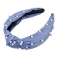 thumbnail image 1 of Diadema de perlas anudadas Unique Bargains estilo Casual para mujeres azul, 1 of 7