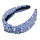 thumbnail image 1 of Diadema de perlas anudadas Unique Bargains estilo Casual para mujeres azul, 1 of 7