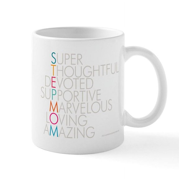 CafePress - Super Stepmom Mugs - 11 oz Ceramic Mug - Novelty Coffee Tea Cup