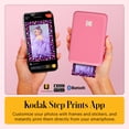 thumbnail image 4 of Kodak Step Mobile Instant Photo Printer 2x3" (Pink), Compatible with iOS, Android & Bluetooth, 4 of 8