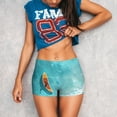 thumbnail image 3 of Fotbe Tranquil Ocean Canoe Journey Shorts Sin Costuras – Shorts Deportivos de Cintura Alta para Mujer, Elásticos para Gimnasio, Yoga, Running o Ciclismo-Small, 3 of 8