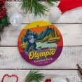 thumbnail image 4 of Olympic National Park Retro Style Ornament, Washington USA Tourist Attraction and Gift, 4 of 5