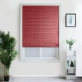 thumbnail image 2 of Yipa 2 Pack Red Self Adhesive Pleated Blinds Blackout Blinds Curtains Home Non-Woven Decorative Window Cover Shades, 35" x 59", 2 of 13