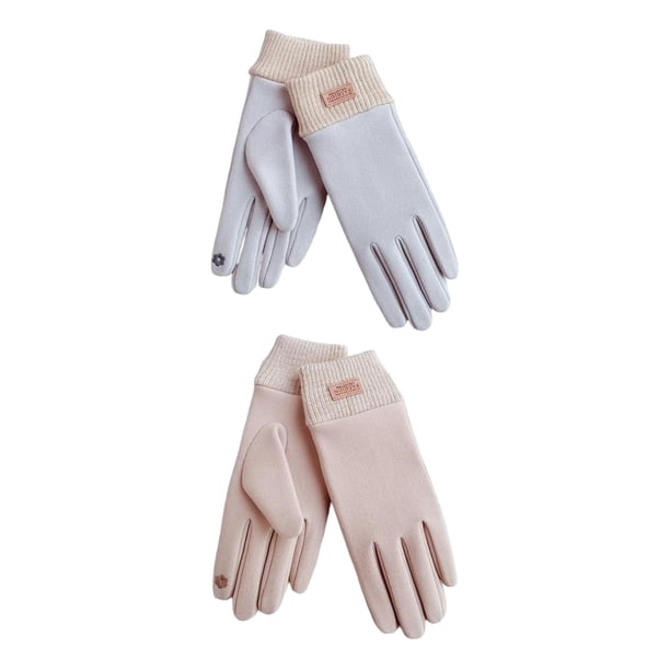 Guantes de Invierno Zulema Pantallas Táctiles 2 Pares Gris