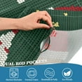 thumbnail image 4 of Yayeee Kitchen Valance Rod Pocket 54" x 18" Living Room Window Curtain, Christmas Santa Hats, 4 of 6
