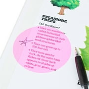 Pen + Gear Transparent Circular Sticky Notes,50 Count,Size 70mm