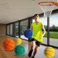 thumbnail image 2 of Handleshh Silents Basketball con aro que absorbe los golpes, juguete de baloncesto que rebota para niños, 2 of 4