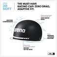 thumbnail image 2 of Gorro de natación ARENA 3D Soft Silicone Negro/Dorado XL, 2 of 7