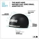 thumbnail image 2 of Gorro de natación ARENA 3D Soft Silicone Negro/Dorado XL, 2 of 7