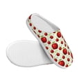 thumbnail image 3 of Fotbe Fruit Apples Pattern Women's Fuzzy Curly Fur Memory Foam Loafer Slippers Indoor Outdoor Slippers Winter Home Shoes-37/38, 3 of 7