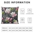 thumbnail image 6 of COMIO Decorative Throw Pillow Covers Cases Beautiful Beauty Flower Pink Magnolia on Branches Mother's Day International Women's Romantic Pillowcases Case Cover Cushion Two Sided&nbsp;2pc, 6 of 6