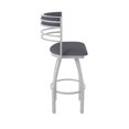 thumbnail image 4 of 860 Hunter 30" Swivel Bar Stool with Anodized Nickel Finish and Canter Storm Seat and Back, 4 of 5