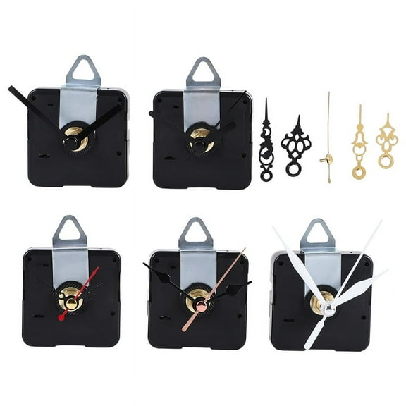 5 Pcs Clock Movement Mechanism Parts Silence Quartz DIY Wall Clock with 7 Different Pairs，0k1106