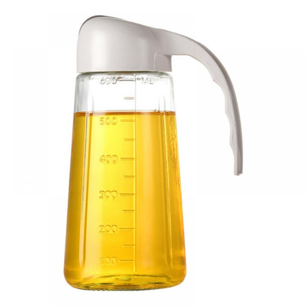 Automatic Opening And Closing Glass Oil Pot for Home,Leakproof Kitchen