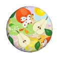 thumbnail image 3 of PUREYAH Pear Leaves Fruits Texture Rv Spare Tire Cover, Wheel Covers Protectors Universal Fit for Camping Travel Trailer Truck 14 inch, 3 of 6